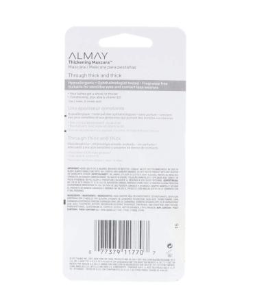 Almay Thickening Mascara Black 402 - Pack of 3, 0.26 oz Each - Buy Online on GoSupps.com