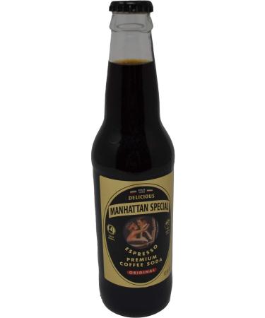 Manhattan Special - Original - Espresso Premium Coffee Soda - 12 oz (24 Glass Bottles)