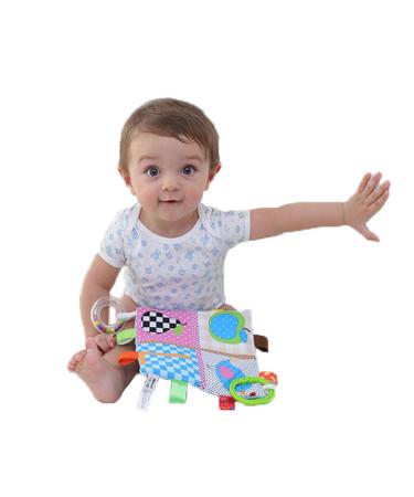 G-Tree Baby Sensory Crinkle Square Lovey Blanket | Red | 7.5 X 7.5 with Ribbon Tags - Buy Online on GoSupps.com