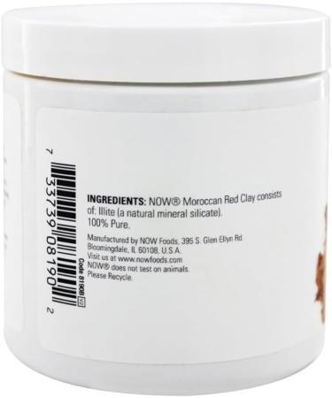 Now Foods Mediterranean Red Clay Powder 170g - Buy Online on GoSupps.com