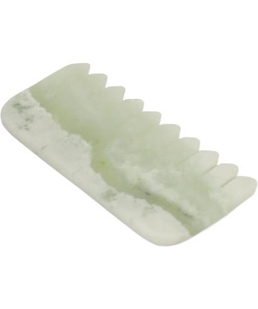 Jade Gua Sha Kamm - Portable & Comfortable Massage Tool for Relaxation | International Shipping Available - Buy Online on GoSupps.com