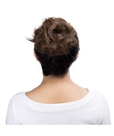 Buy Tess Hair Part Dutt - Light Brown Hair Tie & Wavy Knot Updos | Affordable 30g Hair Extensions for Women - Buy Online on GoSupps.com