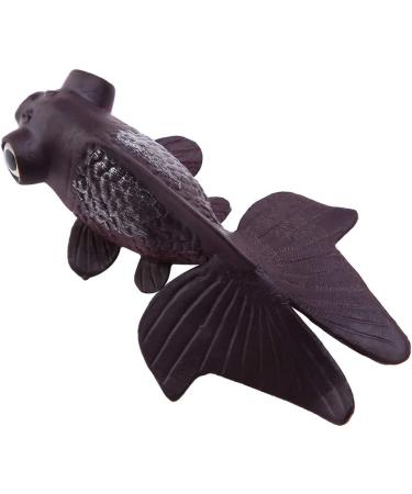 Shop Brown Goldfish - Realistic Floating Plastic Fish for Aquariums | Movable Ornament Decorations - Buy Online on GoSupps.com