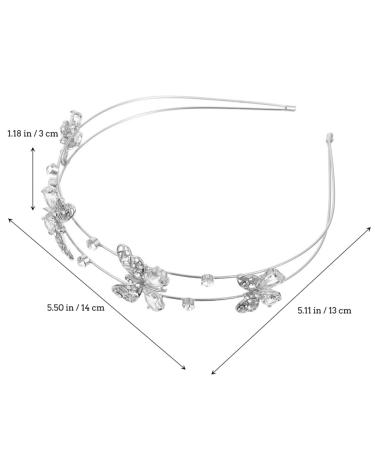 Beaupretty Rhinestone Bride Wedding Headband Crown Tiara for Females - Buy Online on GoSupps.com