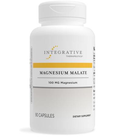 Integrative Therapeutics Magnesium Malate - Dietary Supplement with 100 mg of Elemental Magnesium - Supports Cellular Metabolism* - Gluten Free - Dairy Free - Vegan - 90 Capsules Standard Packaging - Buy Online on GoSupps.com