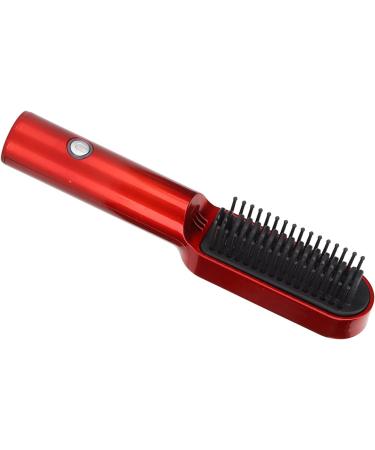 Electric Hair Straightener Brush - USB Charging Cordless & Portable for Home & Travel - Safe Hair Curling Comb with Constant Temperature - Buy Online on GoSupps.com