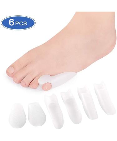 Haofy Bunionette Corrector - 6 Pack Silicone Gel Little Toe Support for Men & Women | One Size Fits All - Buy Online on GoSupps.com
