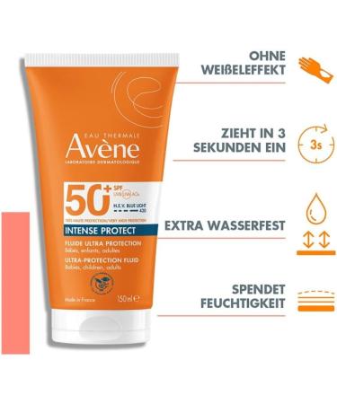 Avene Intense Protect Zonnevloeistof SPF 50+ 150 ml - Buy Online on GoSupps.com