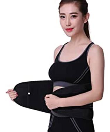 Long -lived waist support belts lumbar spine lower waist double adjustable back belt for pain relief large for men and women 5xl 6xl (color: black size: l/large) L/large black