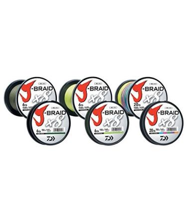 Daiwa J-Braid X8 1500m dark green - braided fishing line Dm: 0.22 mm
