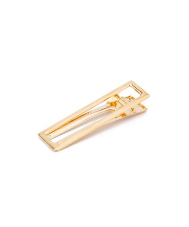 Golden hair clip for thick hairpins 6.5 cm gothic 20 pieces 65 mm gold -colored hair clips for women children square hair clips 1 piece (20 pack) Golden square hair clipping