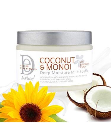 Design Essentials Deep Moisture Milk Souffle - Coconut & Monoi 12oz | Hydrating Hair Care for All Hair Types - International Shipping Available - Buy Online on GoSupps.com