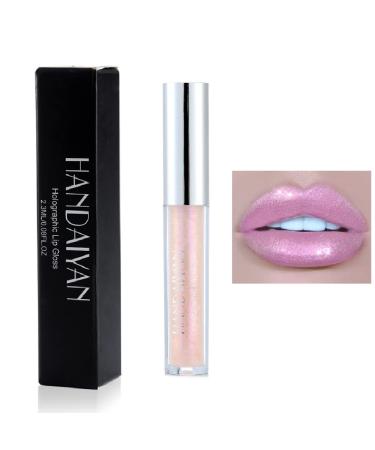 Beliky Girl Set of 6 glittery liquid diamond-effect lipsticks non-stick metallic lip gloss for women and girls #05