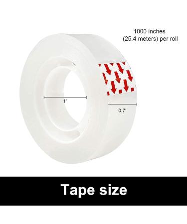 Zaprosze Transparent Tape Refills  8 Rolls of Invisible Tape 3/4 x 1000 inches  Glossy Gift wrap Tape for dispensers  Offices  Schools  Homes. - Buy Online on GoSupps.com