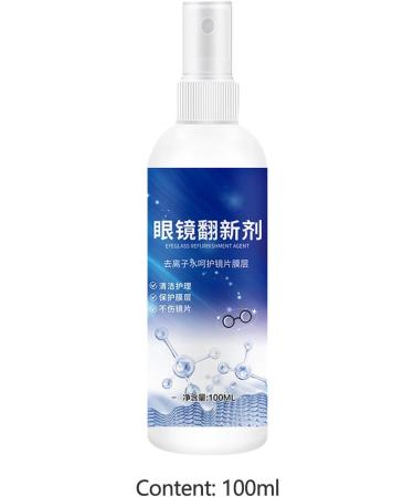 Eye Glass Cleaners Spray | 100ml Multifunctional Screen Dust Remover Goggles Cleaning Spray | Eyewear Cleaning Gadgets Stain Remover for Teachers Students Nurses Welts - Buy Online on GoSupps.com