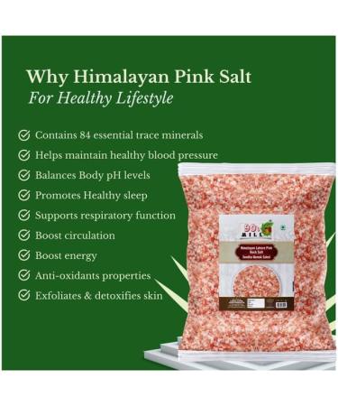 90's MILL Whole Himalayan Pink Rock Salt | Natural Pink Salt Granules with Natural Trace Minerals | Gourmet Quality Himalayan Rock Salt Chunks | Sabut Sendha Namak Crystals-400GM*2Pack - Buy Online on GoSupps.com