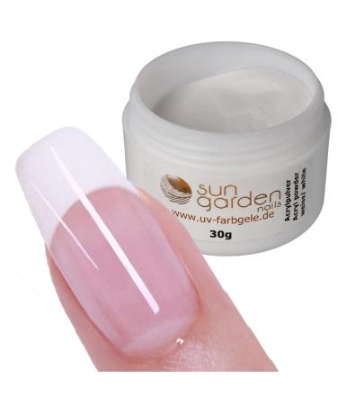 Sun Garden Acrylic Powder Set - Clear Pink & White 30g | Premium Nail Modelling Supplies for Perfect Manicures - Buy Online on GoSupps.com