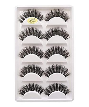 Buy G800 Long 3D False Eyelashes - Natural Look Black Eyelash Extensions for Stunning Makeup - International Shipping Available - Buy Online on GoSupps.com