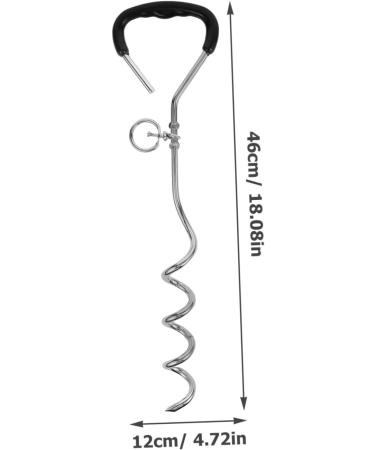 Milist Dogs Pile Floor Anchor: Durable Metal Spiral Dog Tie-Out Stake for Secure Outdoor Pet Leash - Buy Online on GoSupps.com