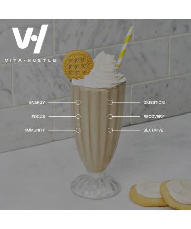 VitaHustle ONE Superfood Protein Powder Vanilla 20G Vegan Protein Meal Replacement with 86 Superfoods, 22 Vitamins & Minerals, Probiotics - Paleo, Keto, Dairy Free, No Added Sugar - Buy Online on GoSupps.com