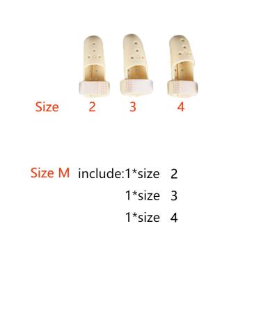Thinvik Plastic Mallet Finger Support Brace - Joint Protection Splint Set (Size M 2-3-4) - Buy Online on GoSupps.com