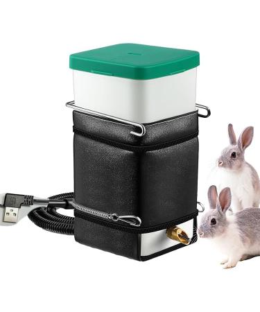 Heated Water Bottle - Thermostatic Control 1 L Bunny Water Bottle | Guinea Water Bottle with Leak Proof Design for Rabbits Hamster Guinea Pigs Buogint - Buy Online on GoSupps.com
