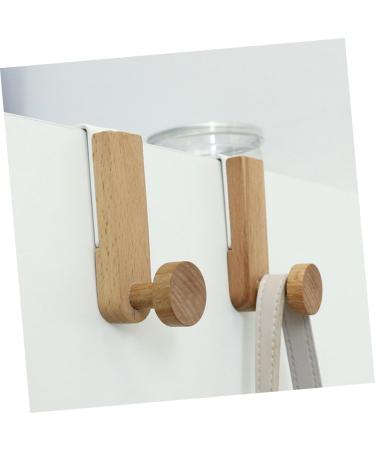Alipis Wood Cupboards Hat Home Door Hooks Hats Key Coat Hanging Wooden Iron Bedroom Hook Umbrella Punch - Buy Online on GoSupps.com