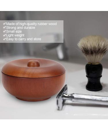 Premium Wooden Shaving Brush Bowl - Perfect Tool for Hairdressing and Grooming - Buy Online on GoSupps.com