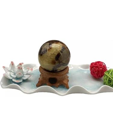 Large Natural Quartz Crystal Sphere 75MM-80mm Without Stand1pc Feng Shui Decoration Raw Stones and Minerals Full of Texture - Buy Online on GoSupps.com