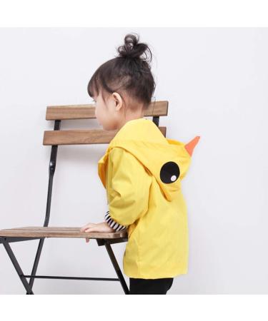 Cute Baby Duck Raincoat | Summer Waterproof Hooded Coat for Boys & Girls (Size 110) - Buy Online on GoSupps.com