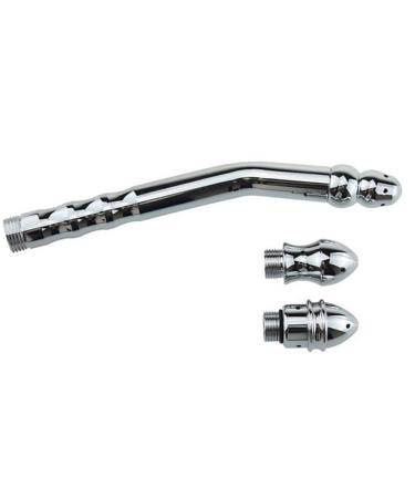 GRSPEHS New Style Handheld 3 Heads Aluminum Enema Shower Colonic Douche System Cleaner