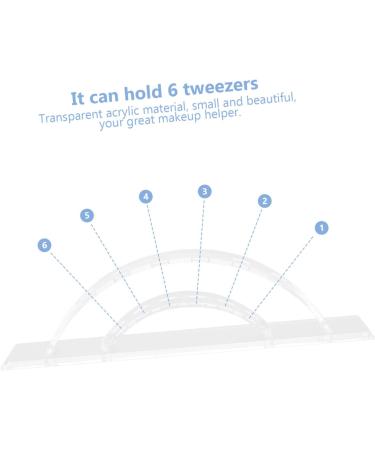 1pc Tweezers Storage Eyelash Tweezers Display Rack Shears Storage Eyelash Tweezers for Extensions Forceps Storage Holder Clear Tweezer Stand Hair Drain Catcher Acrylic Face Coulee - Buy Online on GoSupps.com