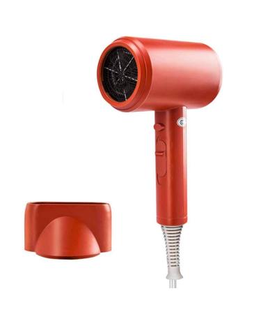 1200W Travel Hair Dryer Professional Hair Dryer Negative Ionic Blow Dryer Negative Ionic Technology 2 Speed 3 Heat Setting Cool Shot Button Lightweight Fast Dry with Concentrator Low Noise A