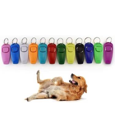 Premium Pet Training Clicker Whistle for Dogs and Cats - Dual Color Yellow and Blue - Durable Proven Training Tool with Wrist Strap for Indoor and Outdoor Use Positive Reinforcement - Buy Online on GoSupps.com