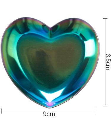 Bodhi2000 Heart-Shaped Stainless Steel Nail Art Palette | Golden Color Mixing Tool for Manicure & Cosmetics - Buy Online on GoSupps.com