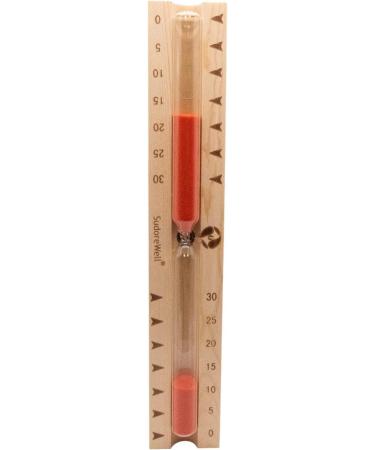 Sudorewell Sauna Set with Sauna Chick - 3L Hourglass Timer Red Sand & Pinewood Thermometer/Hygrometer | International Shipping - Buy Online on GoSupps.com