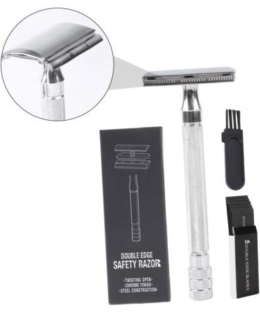 Angoily 3 Sets Manual Razor & Travel Bottles | Silicone Mustache & Double-Sided Face Razor - Durable & Portable - Buy Online on GoSupps.com