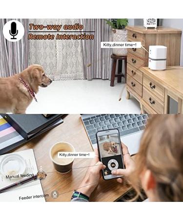 SKYMEE Petalk AI II Dog Camera Automatic Treat Dispenser 5G WiFi Full HD Pet Camera with 180 Pan Full-Room View Night Vision Two Way Audio for Dogs and Cats Compatible with Alexa (Support 5G WiFi) - Buy Online on GoSupps.com