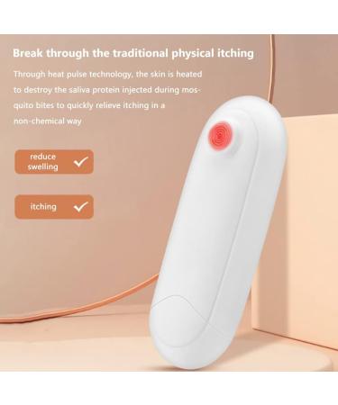 Heat Pulse Anti Itch Device Electronic Relieve Itching Stick USB Rechargeable Anti Itching Device for Outdoor Camping Travel Sports (White) - Buy Online on GoSupps.com