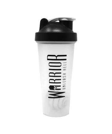 Warrior Supplements 7091 Protein Shaker Bottle 600ml - Mixball Shake Blender (Pack of 1) Black