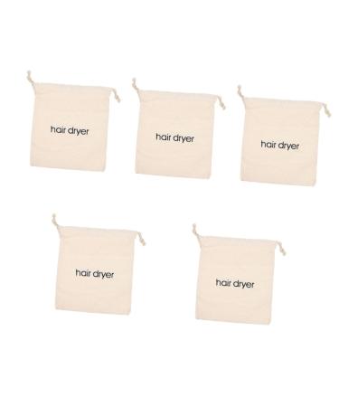 Healeved 5pcs Hair Dryer Supplies Hair Dryer Orangizer Drawstring Makeup Bag Drawstring Hair Blow Bag Fabric
