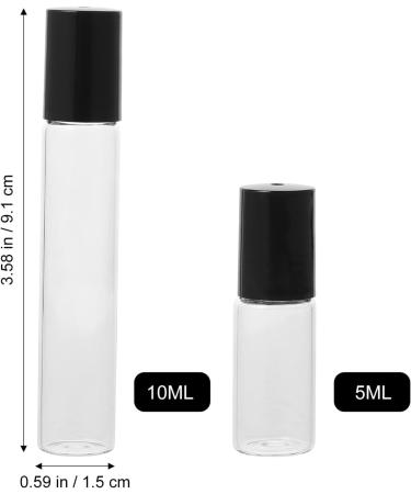 Beaupretty 10pcs Clear Roller Bottles - Empty Glass Essential Oil & Makeup Bottles for International Shipping - Buy Online on GoSupps.com