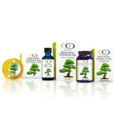 Optimally Organic Wild Crafted Red Pine Needle Oil - Fresh Light Pine - 2 Fl Oz. - Buy Online on GoSupps.com