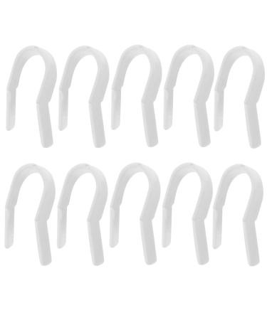 Housoutil 10 Pi ces Clip Correcteur Amincissant Nez U Plastique Redresseur Pont Nasal pour Lifting et Remodelage Accessoires de Remplacement Faciles Utiliser