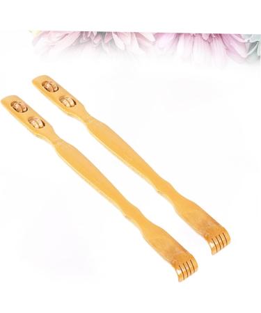 Goohochy 2-Piece Wooden Back Scratcher & Shoulder Massager - High-Quality Bamboo Body Relaxation Device for Men - Buy Online on GoSupps.com