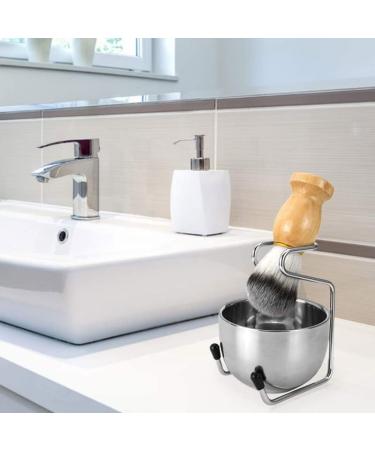 3 in 1 Razor Brush Set - Men's Shaving Set with Acrylic Rack Holder | 1 Set/3 PCs Shaving Bowl & Bristle Brush (Yellow) - International Shipping - Buy Online on GoSupps.com