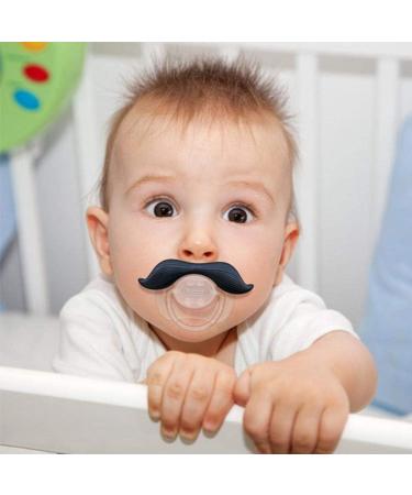L sgos Mustache Pacifier Set | 3 BPA-Free Silicone Pacifiers for Newborns | Sweet Gentleman Gift - Buy Online on GoSupps.com