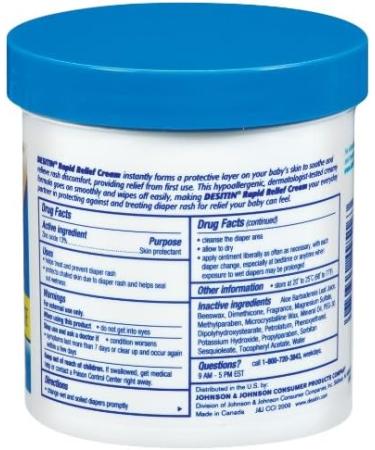 DESITIN Rapid Relief Creamy Jar 16oz - Pack of 4 | Soothing Diaper Rash Cream - Buy Online on GoSupps.com