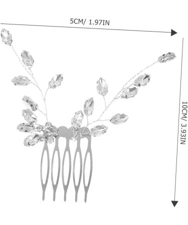 minkissy Small Side Comb Wedding Hair Accessories Tiara Wedding Hair Comb Hair Accessories for Wedding Bridal Hair Side Comb Bride Rhinestones Zinc Alloy Little Plum Blossom - Buy Online on GoSupps.com