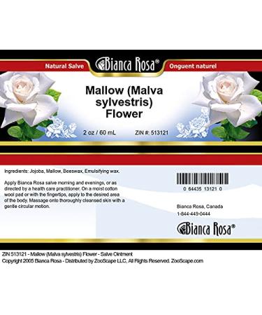 Mallow Flower Salve Ointment (2 oz) | Natural Malva Sylvestris Healing Cream - Shop Internationally - Buy Online on GoSupps.com